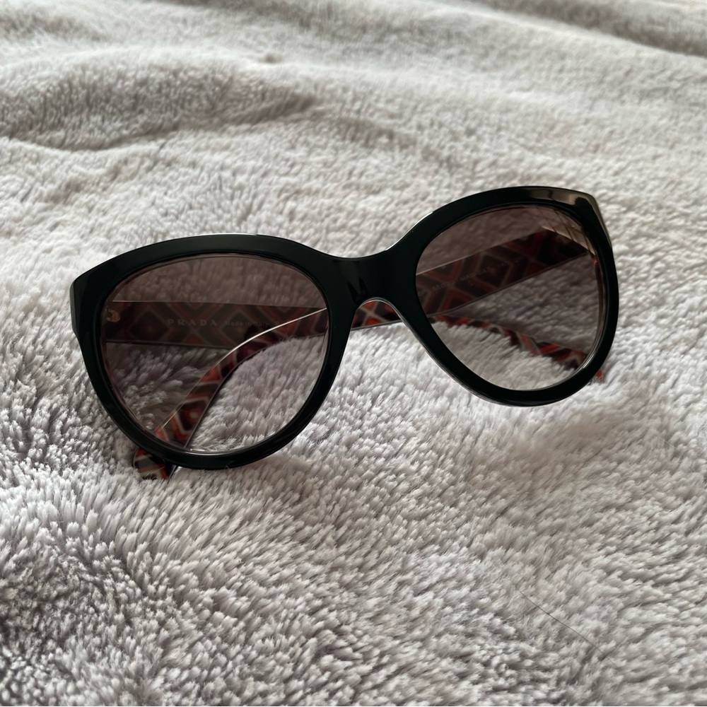 Prada Black Cat-eye Sunglasses